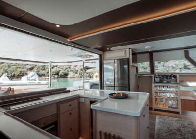 interior yacht kitchen
