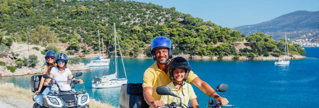 A sailing family captured on land