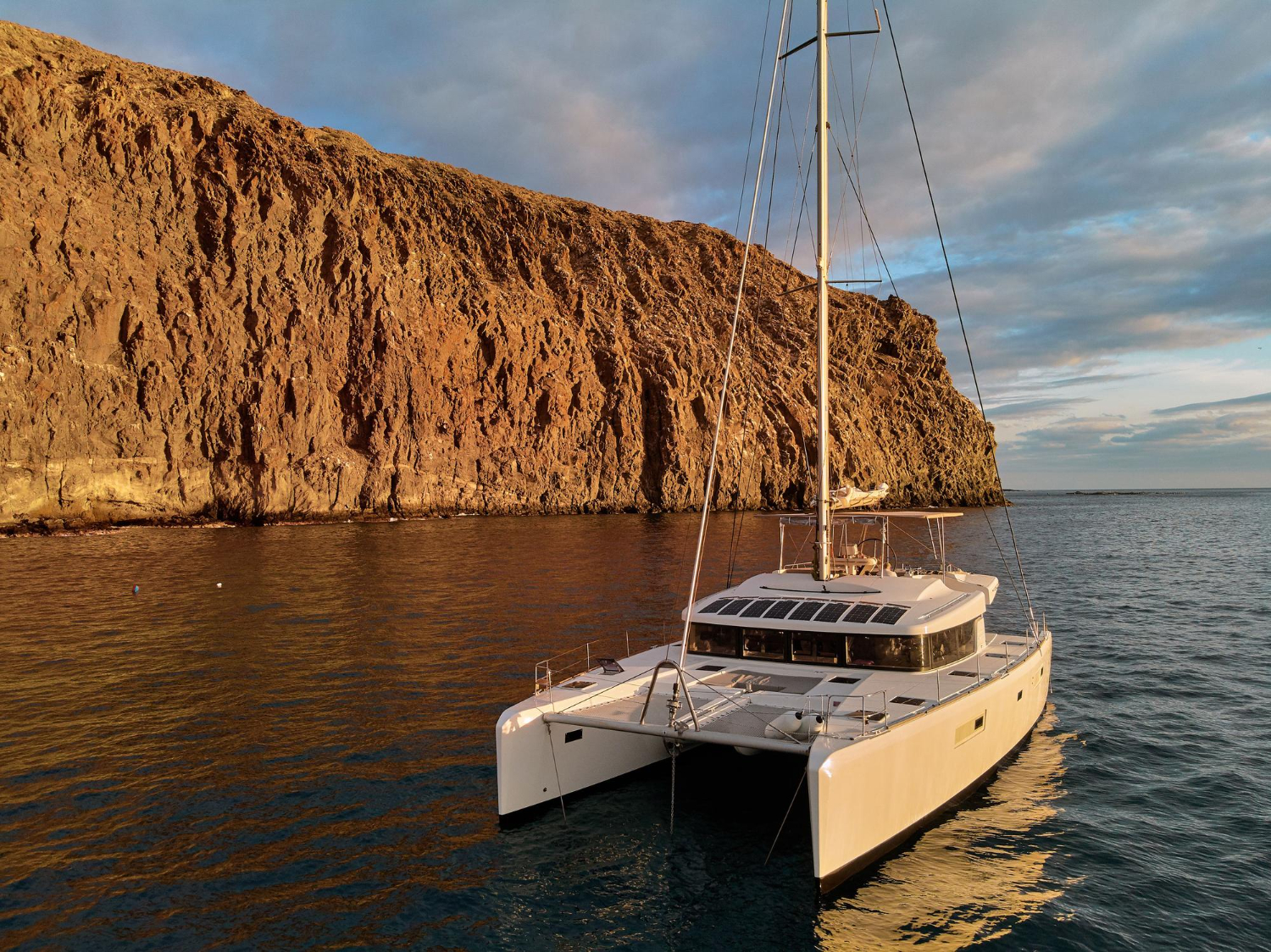 Exterior View Of A Luxury Catamaran