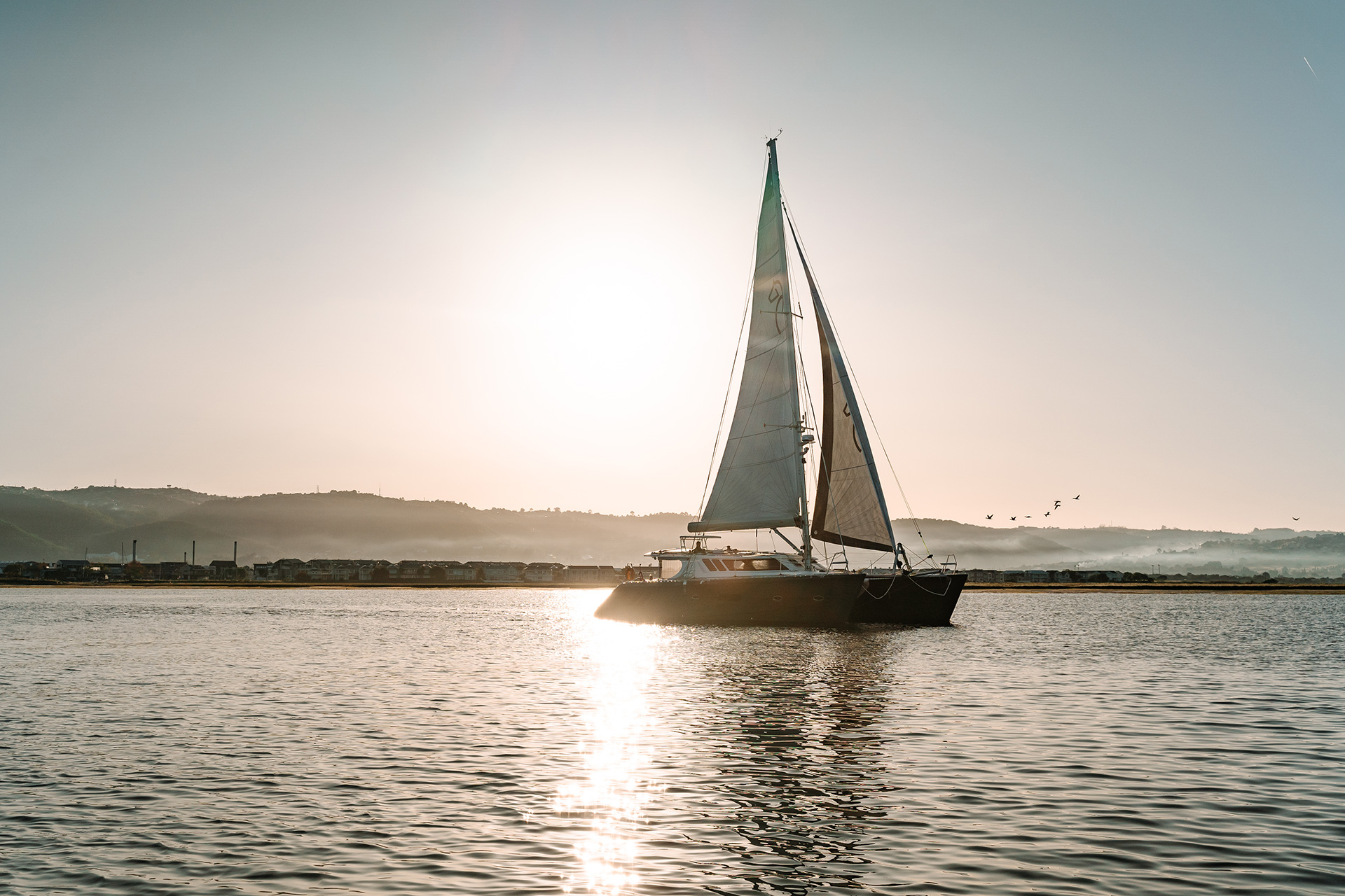 A Capture Of A Luxury Yacht Using A Sustainable Alternative While Sailing