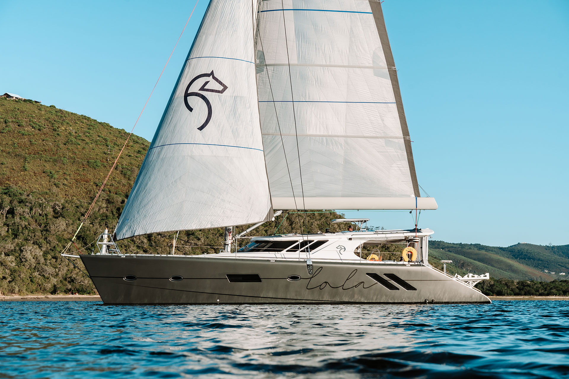 View Of A Luxury Catamaran