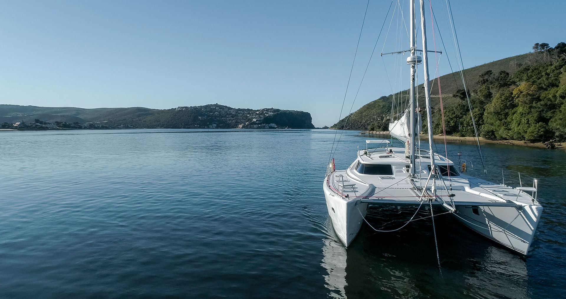 View Of A Luxury Catamaran In Knysna