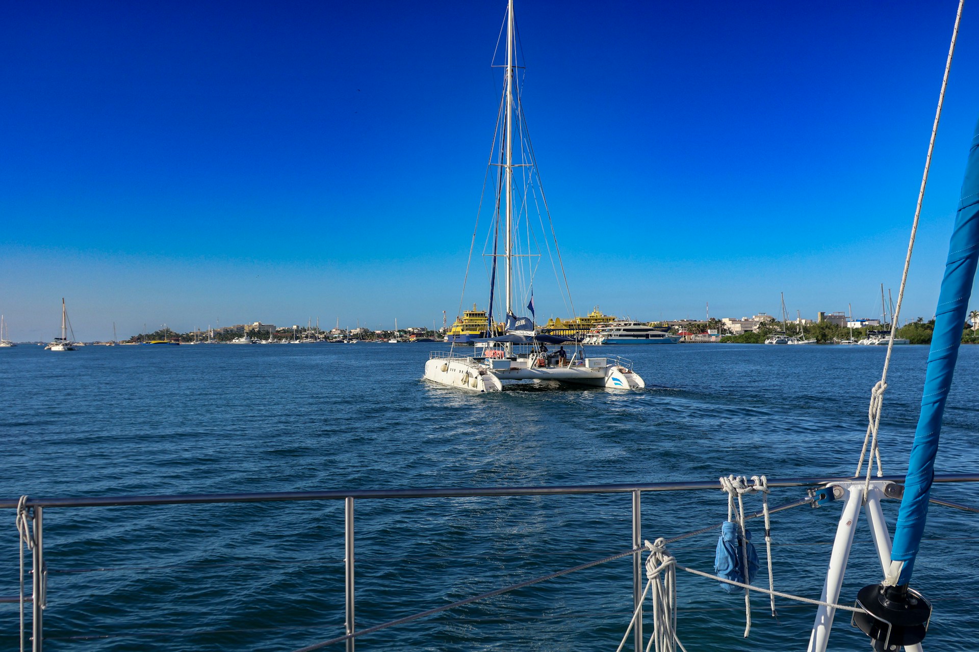 View Of A Luxury Catamaran