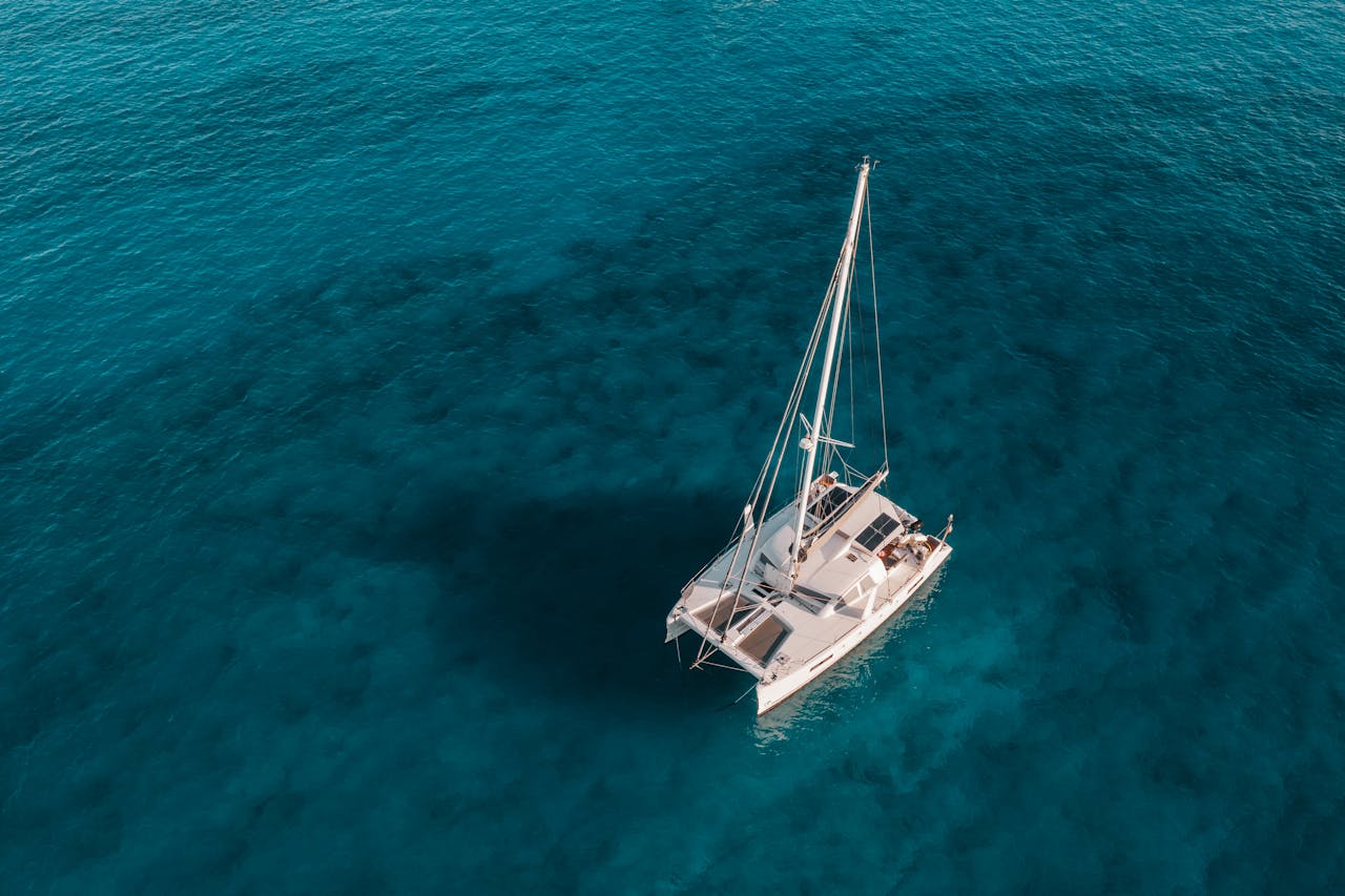 View Of A Luxury Catamaran