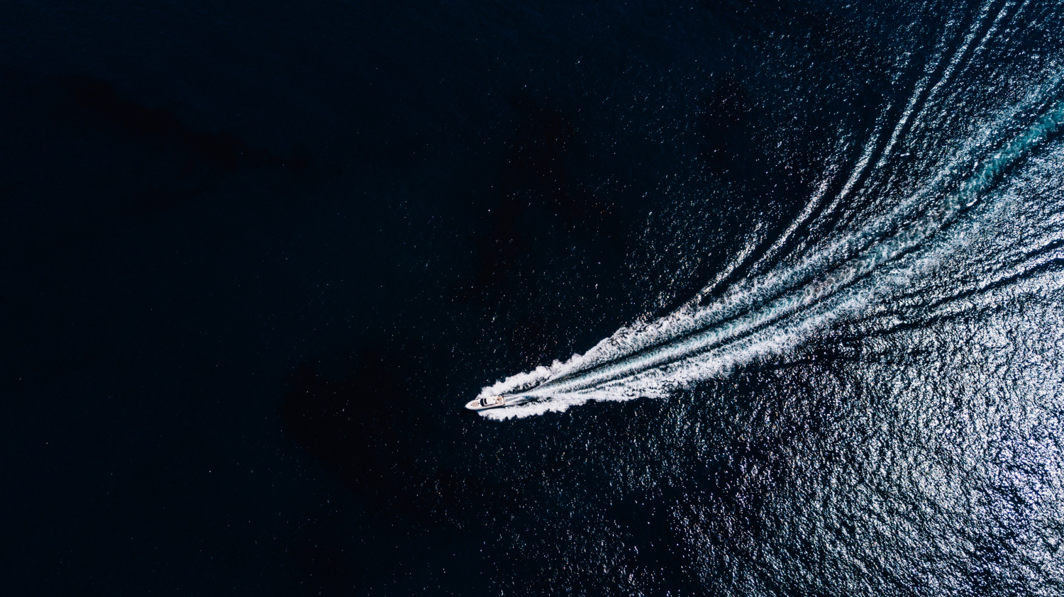 Aerial View Of A Superyacht