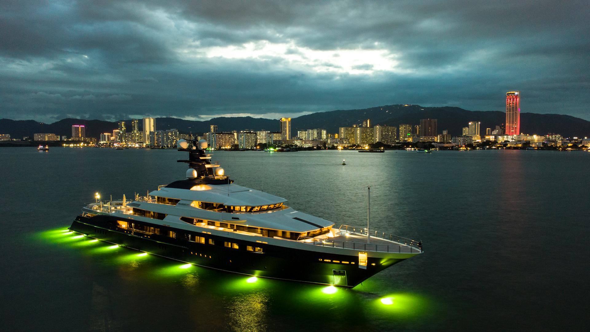 View Of A Luxury Superyacht