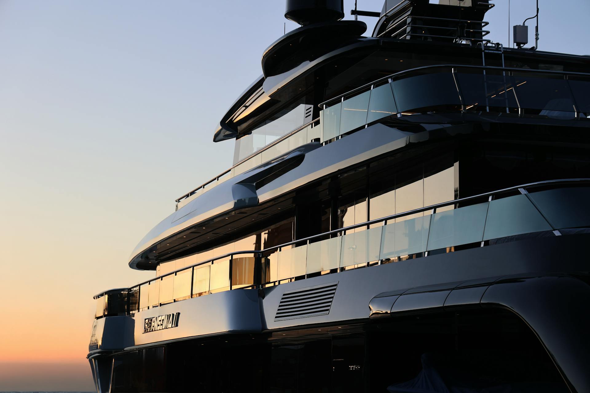 View Of A Luxury Superyacht