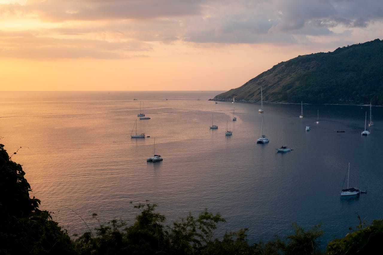 View Of A Marina