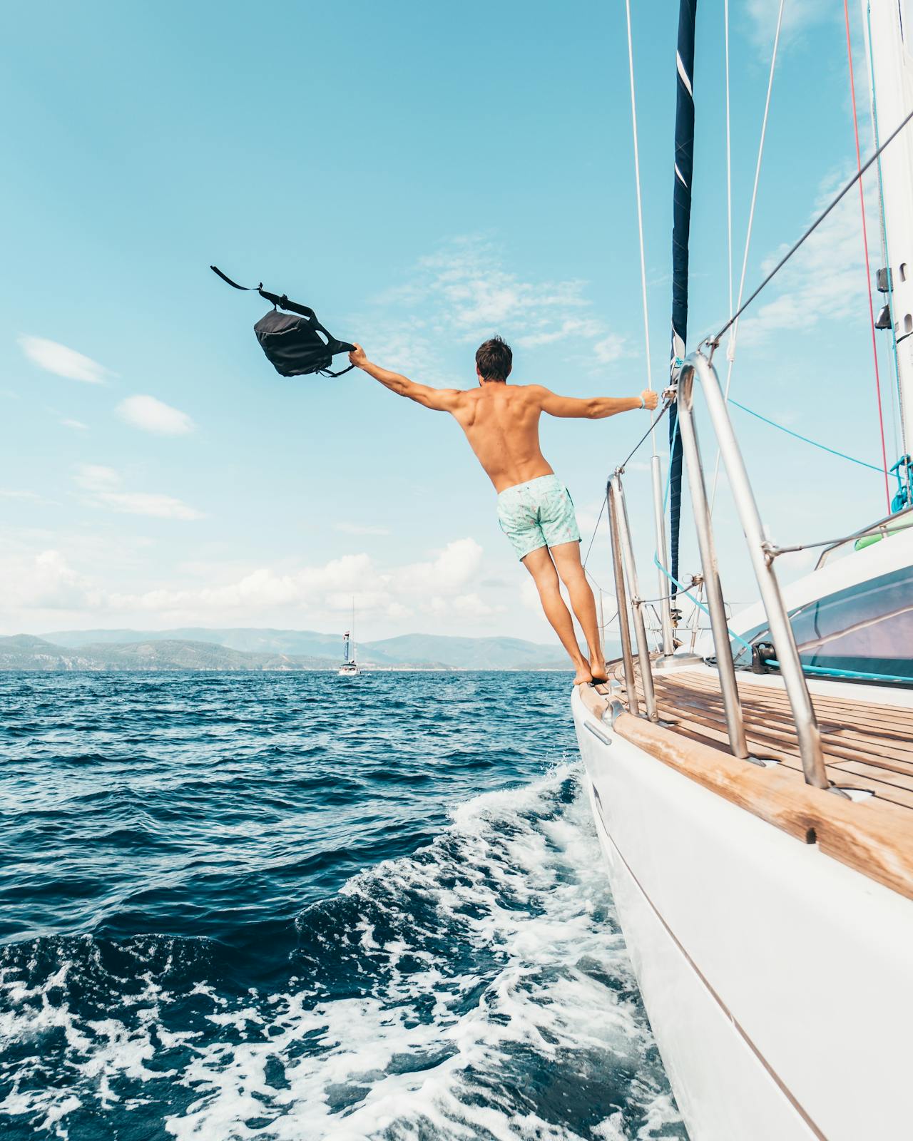 View Of A Member Of The Yachting Community