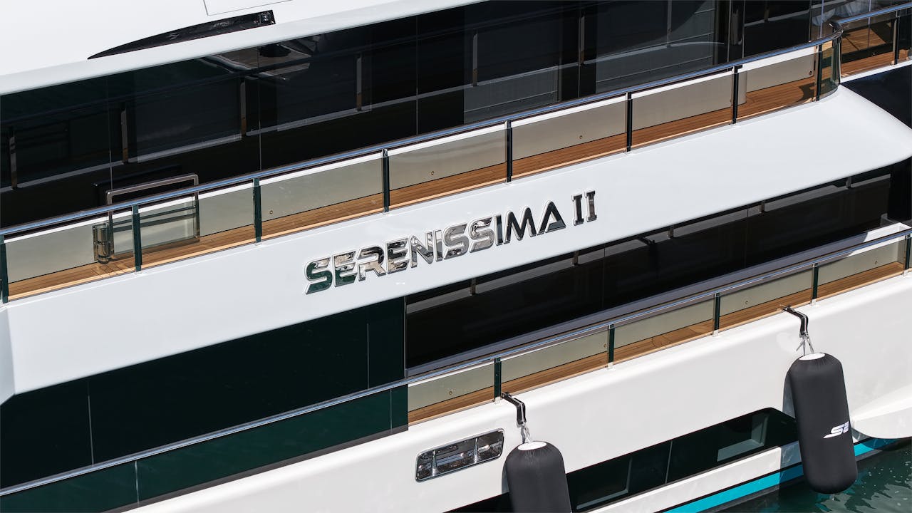 View Of A Yacht Name