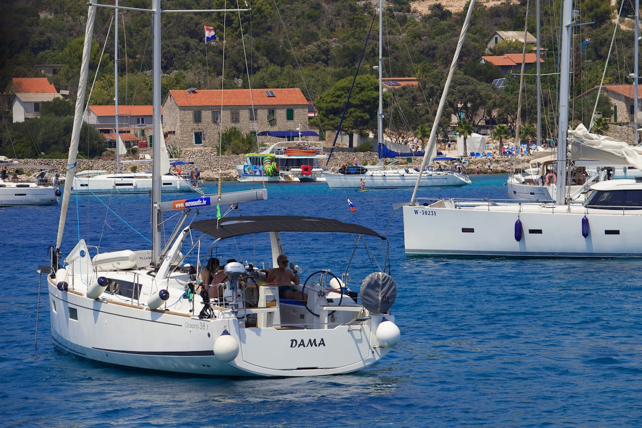 View Of A Yacht Name