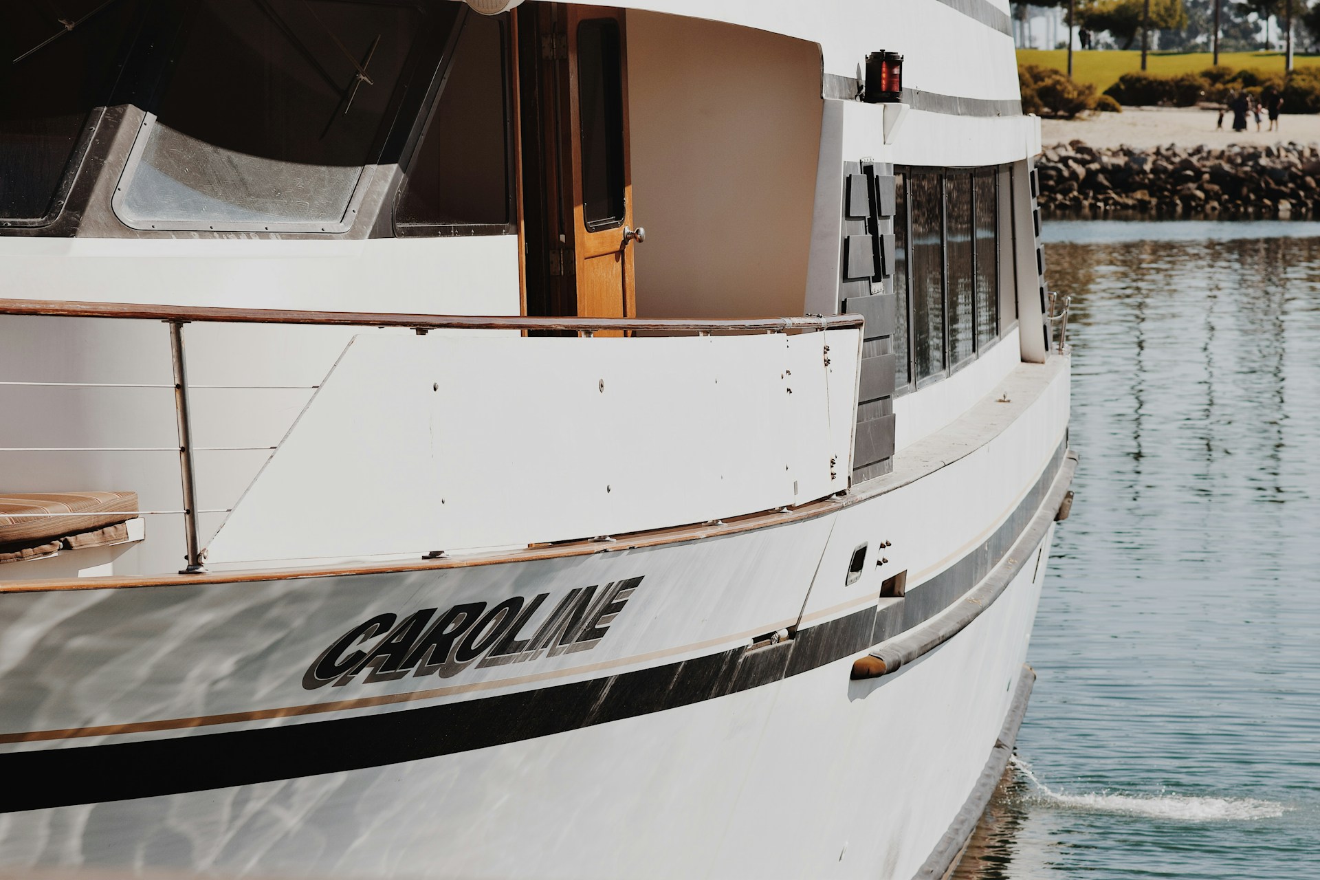 View Of A Yacht Name