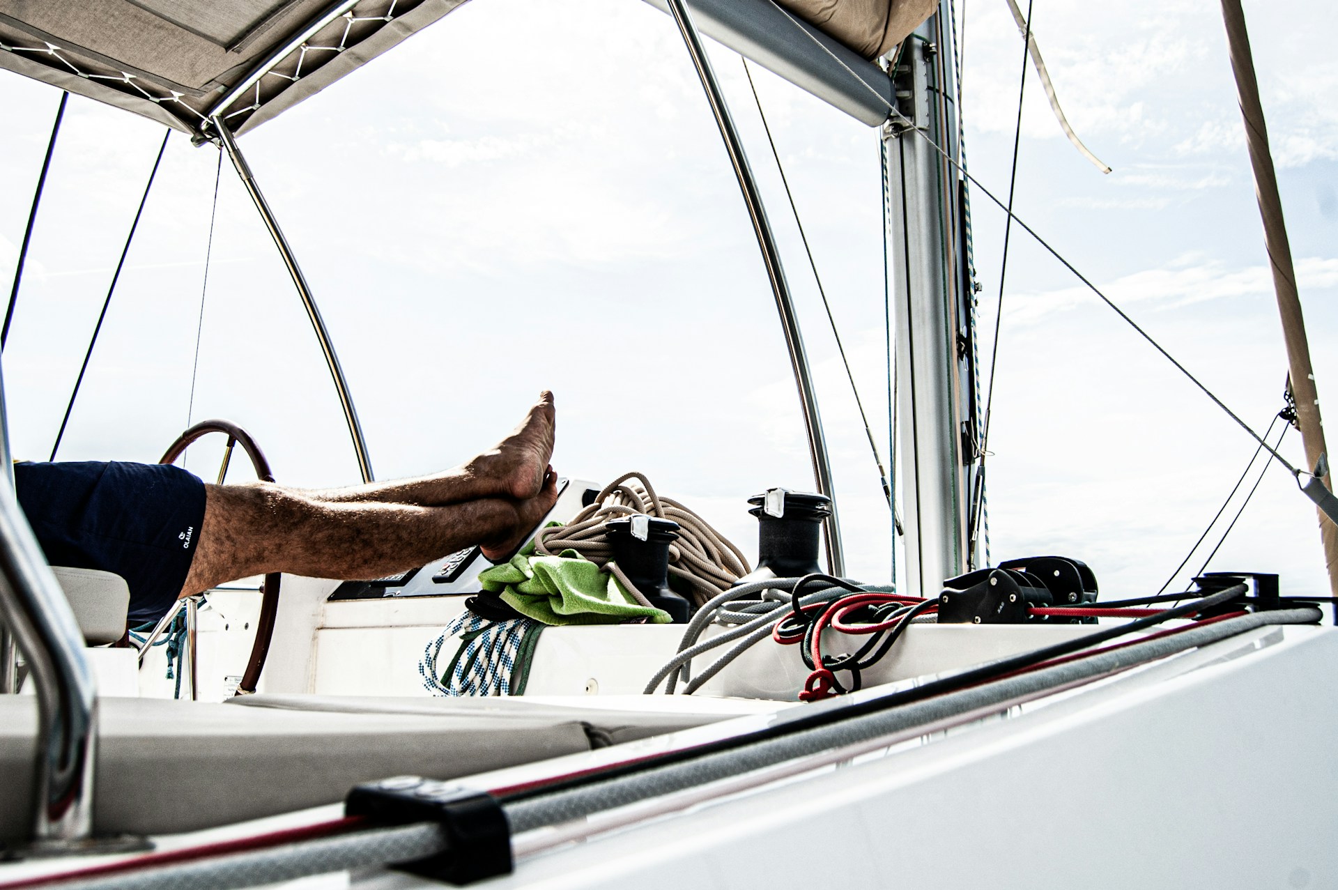 View Onboard A Catamaran