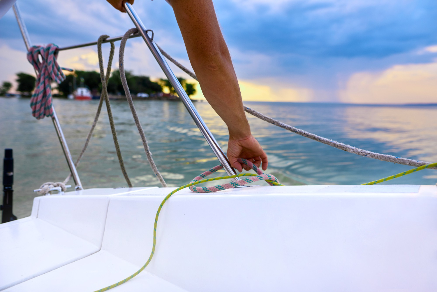 View Onboard A Catamaran